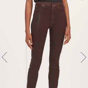 7 For All Mankind Coated Skinny Pants